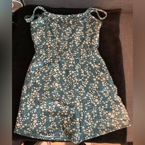 Threads 4 Thought Blue and White Floral Kids Dress